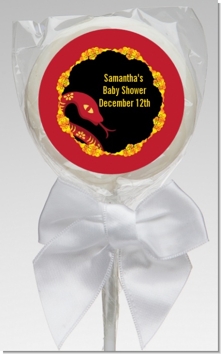 Chinese New Year Snake - Personalized Baby Shower Lollipop Favors