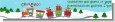 Choo Choo Train Christmas Wonderland - Personalized Baby Shower Banners thumbnail