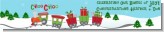 Choo Choo Train Christmas Wonderland - Personalized Baby Shower Banners