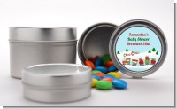 Choo Choo Train Christmas Wonderland - Custom Baby Shower Favor Tins