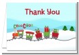Choo Choo Train Christmas Wonderland - Baby Shower Thank You Cards thumbnail