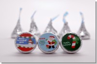 Custom Christmas Hershey Kiss Stickers | Candles & Favors