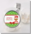 Christmas Baby African American - Personalized Baby Shower Candy Jar thumbnail