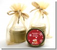 Christmas Baby Snowflakes African American - Baby Shower Gold Tin Candle Favors thumbnail