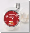Christmas Baby Snowflakes African American - Personalized Baby Shower Candy Jar thumbnail