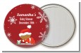 Christmas Baby Snowflakes African American - Personalized Baby Shower Pocket Mirror Favors thumbnail