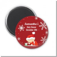 Christmas Baby Snowflakes - Personalized Baby Shower Magnet Favors