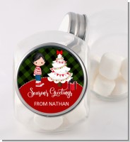 Christmas Boy - Personalized Christmas Candy Jar