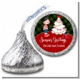 Christmas Boy - Hershey Kiss Christmas Sticker Labels thumbnail