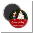 Christmas Boy - Personalized Christmas Magnet Favors thumbnail