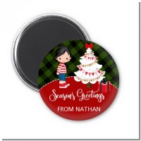 Christmas Boy - Personalized Christmas Magnet Favors
