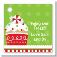 Christmas Cupcake - Personalized Christmas Card Stock Favor Tags thumbnail