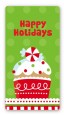 Christmas Cupcake - Custom Rectangle Christmas Sticker/Labels thumbnail