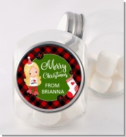 Christmas Girl - Personalized Christmas Candy Jar
