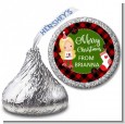 Christmas Girl - Hershey Kiss Christmas Sticker Labels thumbnail