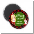 Christmas Girl - Personalized Christmas Magnet Favors thumbnail
