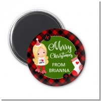Christmas Girl - Personalized Christmas Magnet Favors