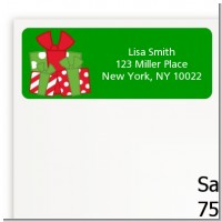 Christmas Gift Boxes - Christmas Return Address Labels