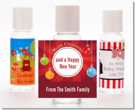 Christmas Ornaments - Personalized Christmas Hand Sanitizers Favors