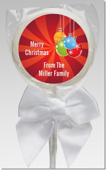 Christmas Ornaments - Personalized Christmas Lollipop Favors