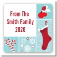 Christmas Spectacular - Square Personalized Christmas Sticker Labels thumbnail