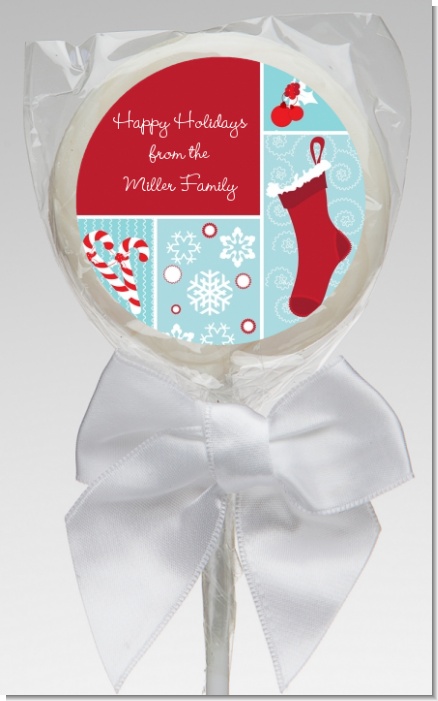 Christmas Spectacular - Personalized Christmas Lollipop Favors