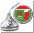 Christmas Stocking - Hershey Kiss Christmas Sticker Labels thumbnail
