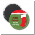 Christmas Stocking - Personalized Christmas Magnet Favors thumbnail