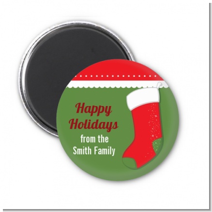 Christmas Stocking - Personalized Christmas Magnet Favors