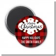 Christmas Time - Personalized Christmas Magnet Favors thumbnail