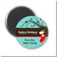Christmas Tree and Stocking - Personalized Christmas Magnet Favors