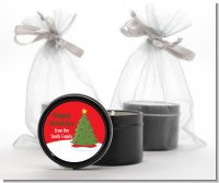 Christmas Tree - Christmas Black Candle Tin Favors