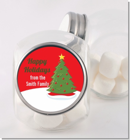 Christmas Tree - Personalized Christmas Candy Jar