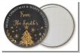 Christmas Tree Gold Glitter - Personalized Christmas Pocket Mirror Favors thumbnail