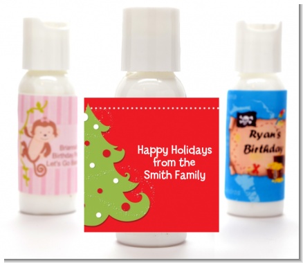 Christmas Tree - Personalized Christmas Lotion Favors