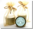 Christmas Tree with Glitter Scrolls - Christmas Gold Tin Candle Favors thumbnail