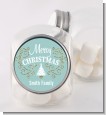 Christmas Tree with Glitter Scrolls - Personalized Christmas Candy Jar thumbnail