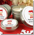 Christmas Baby Caucasian - Baby Shower Candle Favors thumbnail