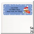 Christmas Baby Snowflakes African American - Baby Shower Return Address Labels thumbnail