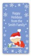 Christmas Baby Snowflakes - Custom Rectangle Baby Shower Sticker/Labels thumbnail