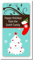 Christmas Tree and Stocking - Custom Rectangle Christmas Sticker/Labels