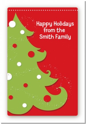 Christmas Tree - Custom Large Rectangle Christmas Sticker/Labels