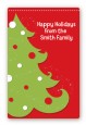 Christmas Tree - Custom Large Rectangle Christmas Sticker/Labels thumbnail