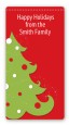 Christmas Tree - Custom Rectangle Christmas Sticker/Labels thumbnail
