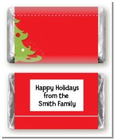 Christmas Tree - Personalized Christmas Mini Candy Bar Wrappers