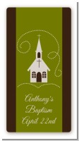 Church - Custom Rectangle Baptism / Christening Sticker/Labels