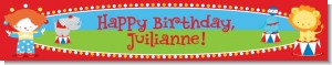 Circus - Personalized Birthday Party Banners