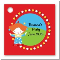 Circus Clown - Personalized Birthday Party Card Stock Favor Tags