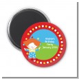 Circus Clown - Personalized Birthday Party Magnet Favors thumbnail