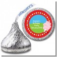Circus Cotton Candy - Hershey Kiss Birthday Party Sticker Labels thumbnail